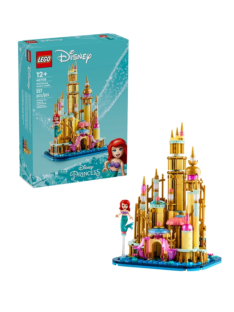 Lego 40708 Mini Castillo de La Sirenita Disney Princess Series rompecabezas montaje bloques de construcción regalo de Año Nuevo