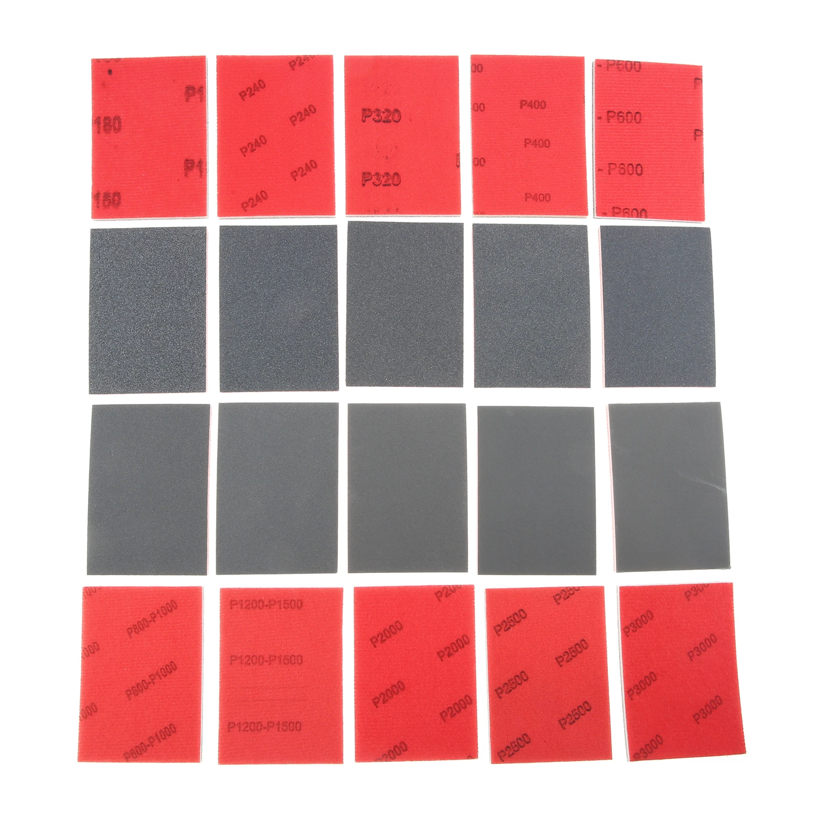 50PCS 10 Grits From 180 To 3000 Sanding Sponge Hook & Loop Dry Wet Sanding Block for Wood/Metal,/Drywall/Furniture Polishing DIY view 2