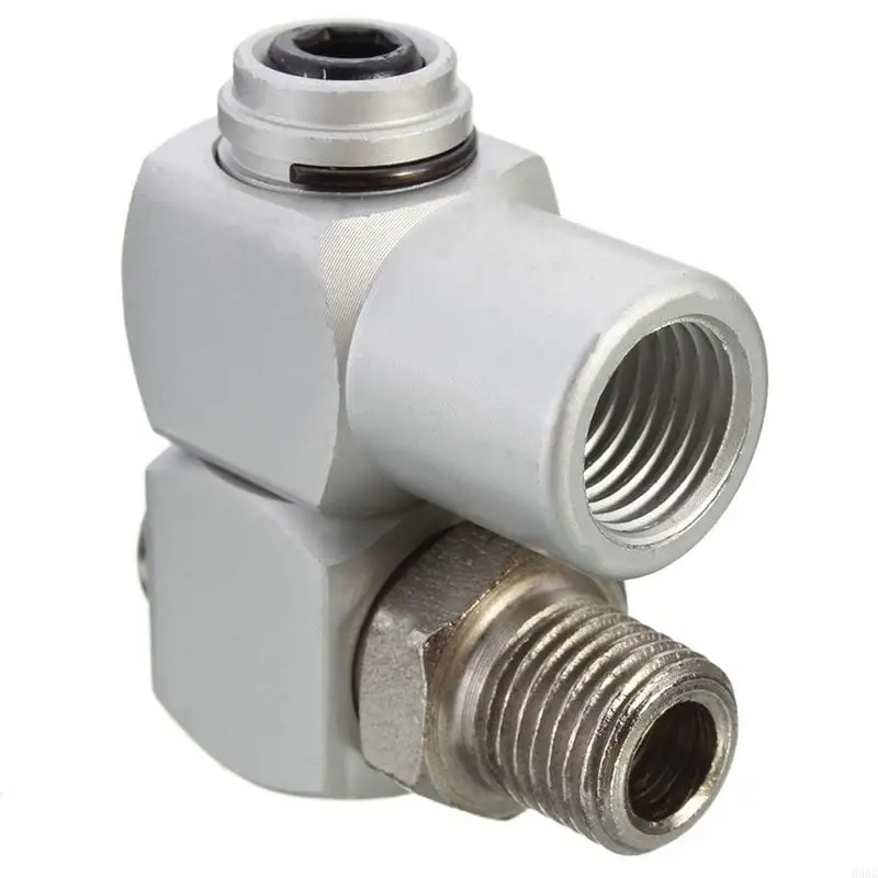 H9ec Universal 360 دوار 1/4 "BSP خرطوم موصل محول تدفق أداة الألومنيوم الساخنة