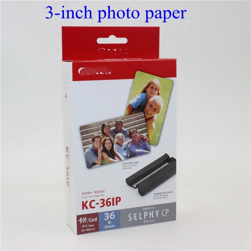 KC-36IP 3 inch star format photo paper 54*86mm for CP900 CP910 CP1200 CP1300 CP1500 photo printer papers Family photo paper