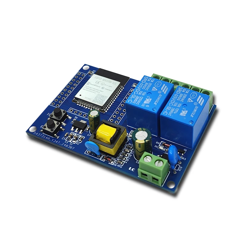 AC220V Power Supply ESP32 Wifi Bluetooth Dual Relay Module ESP32 Secondary Development Board