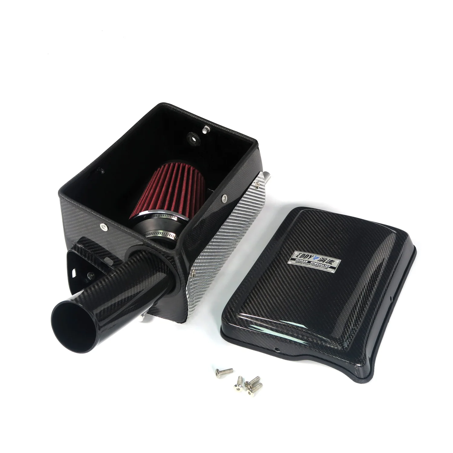 

EDDYSTAR Auto Engine Parts Car Air filter Car Carbon Fiber Induction Air Intake Filter Kit for Merced es-Benz E200 E300 2.0T