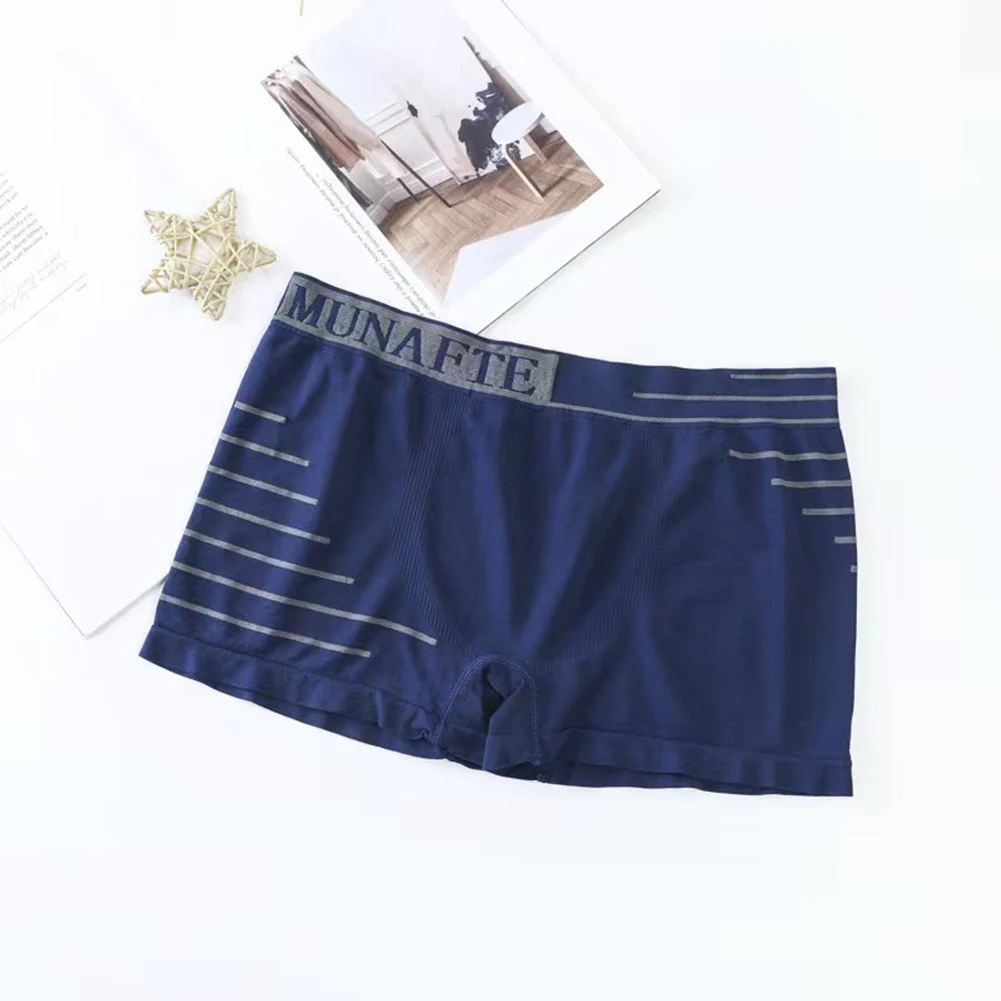 Men‘s Stretch Middle Waist Boxer Shorts And Underpants Letter Breathable Briefs Underwear Trunks Shorts Boxers Man Pack Panties