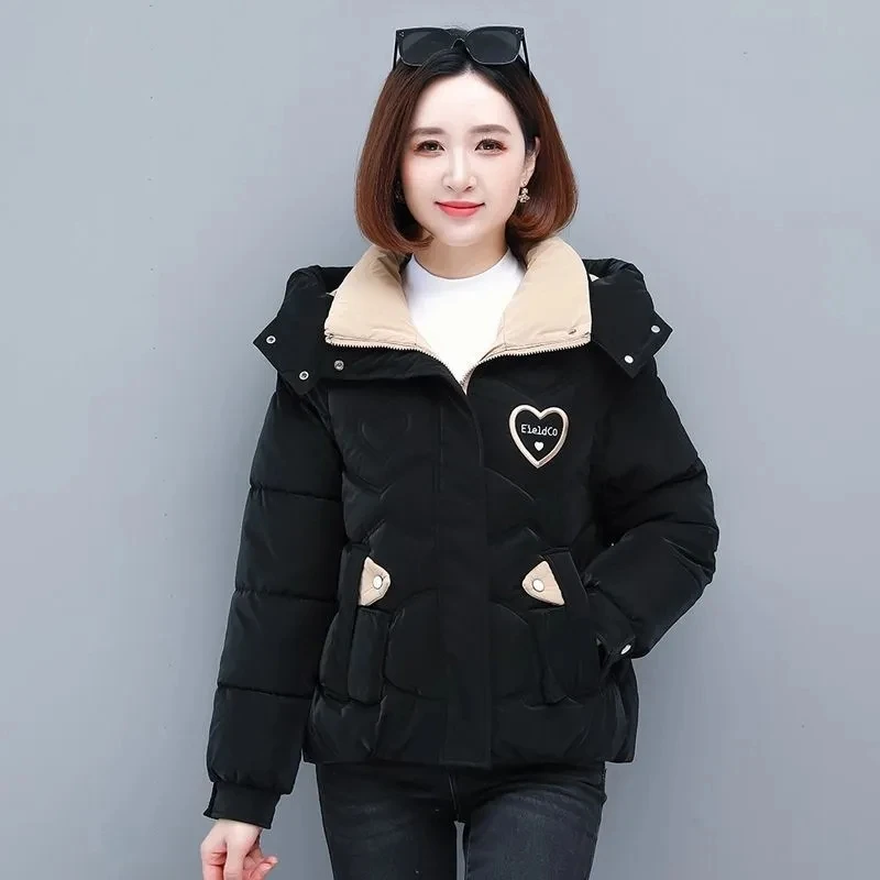 2024 NEW Down Cotton-Padded Coat Women Autumn Winter  Parkas Loose Warm Cotton Padded Jacket Hooded Outwear Ladies Fashion Tops