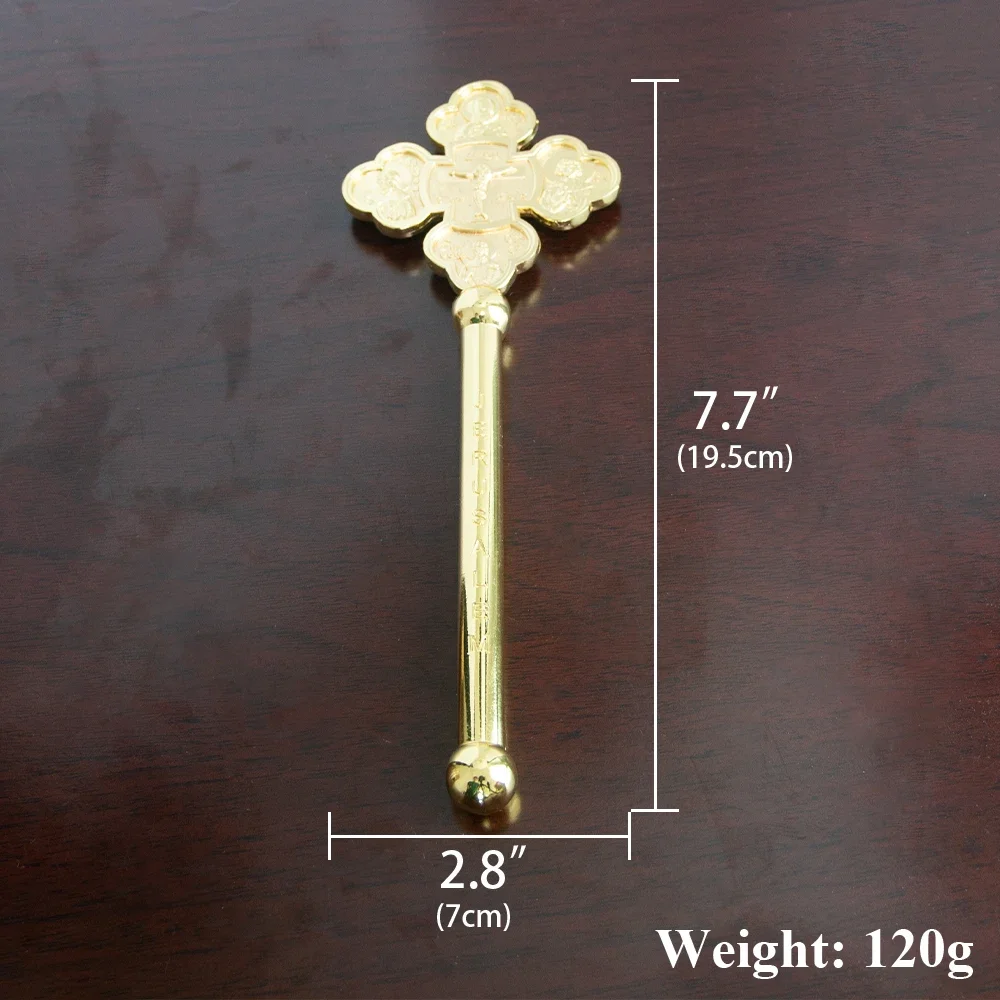 JERUSALEM Portable Handheld Prayer Cross for Eastern Orthodoxy Ideal for Religious Pilgrimages and Devotions