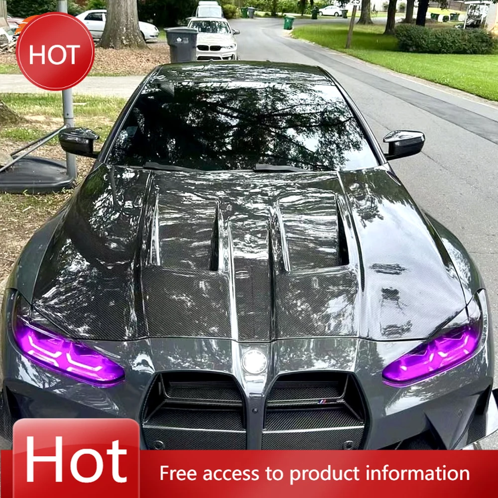 

Системный вентилируемый капот двигателя для M4 G82 M3 G80, передний капот двигателя из углеродного волокна, автомобильные аксессуары, автокузов