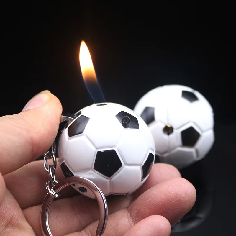 

Metal Portable Mini Inflatable Lighter Open Flame Igniter Personalized Pendant Decoration Gift Cigarette Accessories For Friends