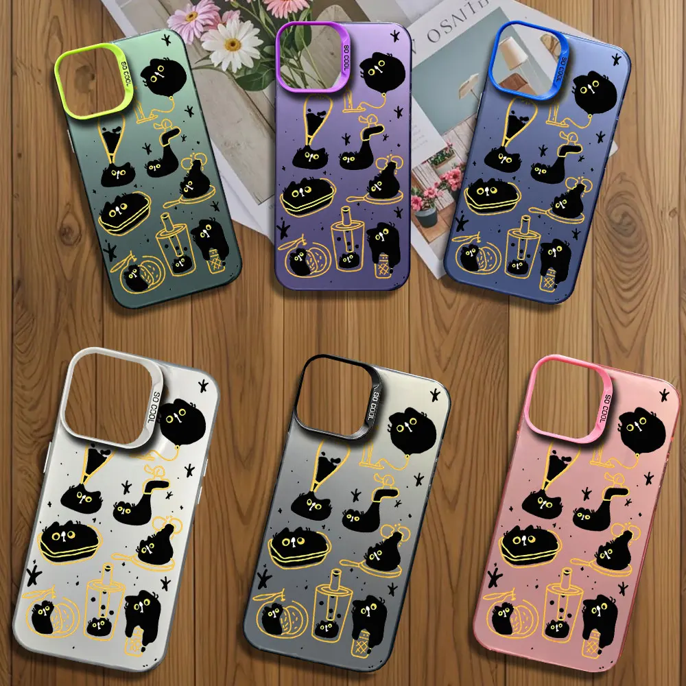 Gourde Funny Cute Printstream Phone Case for iPhone 12 11 13 IMD 14 15 16 Max Pro Plus Laser Cover