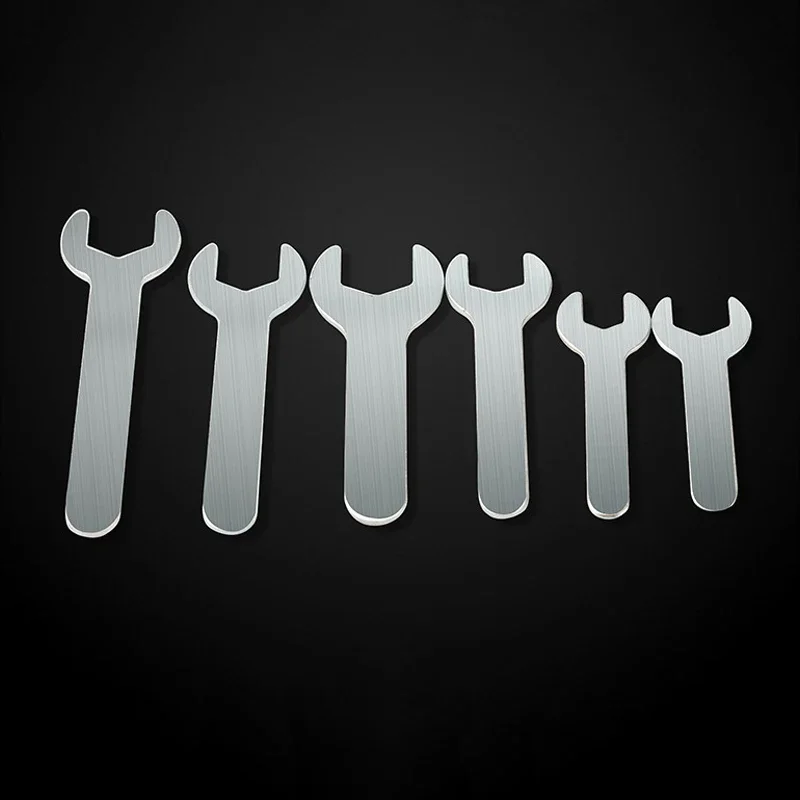 1pc Carbon Steel Single Head Open End Wrench 4-30mm Opening Single-end Thin Small Wrench For Bathroom Holder Hand Tool