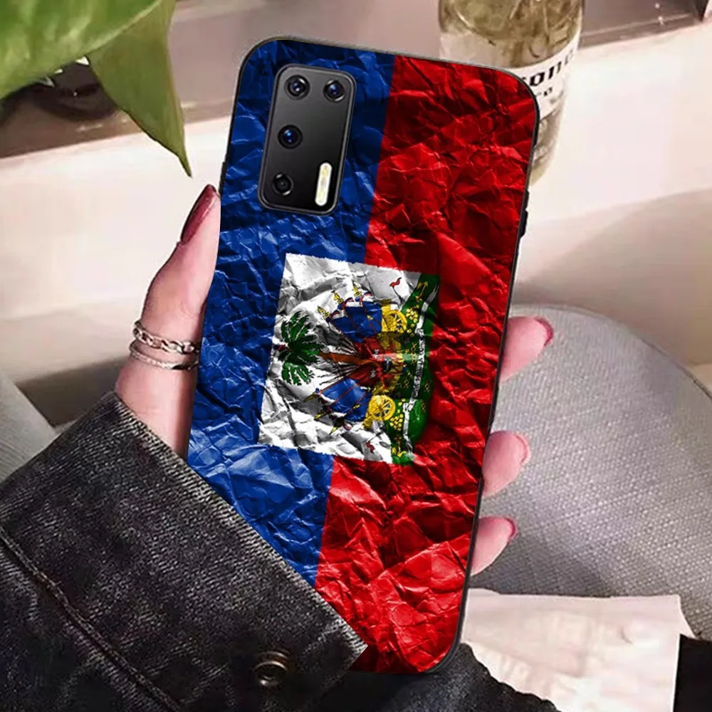 Vintage Haiti Haitian Flag   Phone Case For Huawei P 8 9 10 20 30 40 50 Pro Lite Psmart Honor 10 lite 70 Mate 20lite