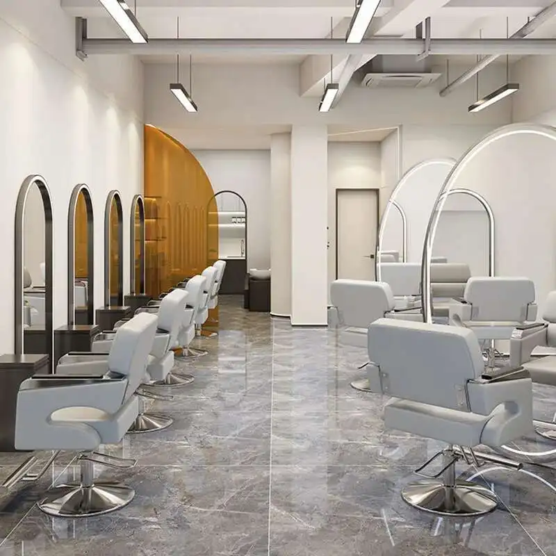 

Beauty Salon Chair Swivel Luxury Foot Therapy Professional Barber Armchair Stylist Friseurstuhl Barber Equipment MQ50BC