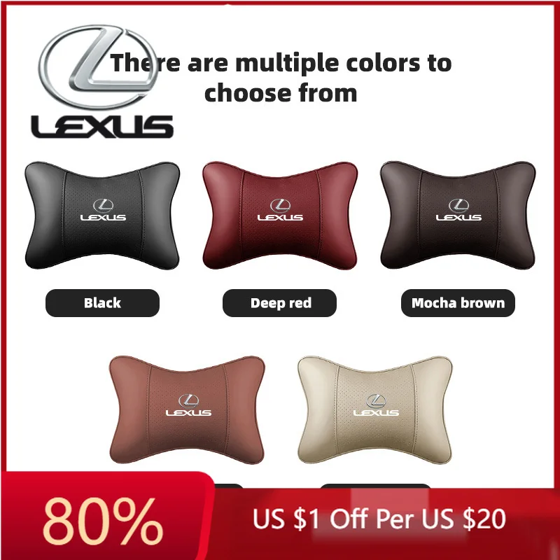 

2026 Hot Interior Stickers For Lexus F-SPORT ES RX NX LS UX LM LX GX LC RZ IS CT GS RC HS SC TX LBX Car Seat Headrest Lumbar Sup