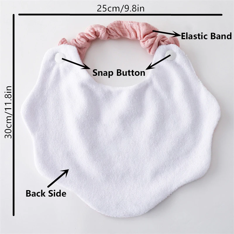1pc Baby Korean Style INS Drool Bib, Infants Prevent Spitting Milk Saliva Towel,  Soft Cotton Burp Cloth For Newborn Kids Bibs