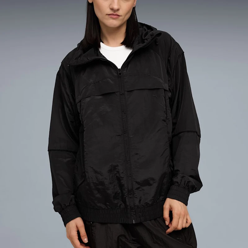 Puma genuine Spring and Autumn unisex retro casual hooded breathable jacket 633020-01