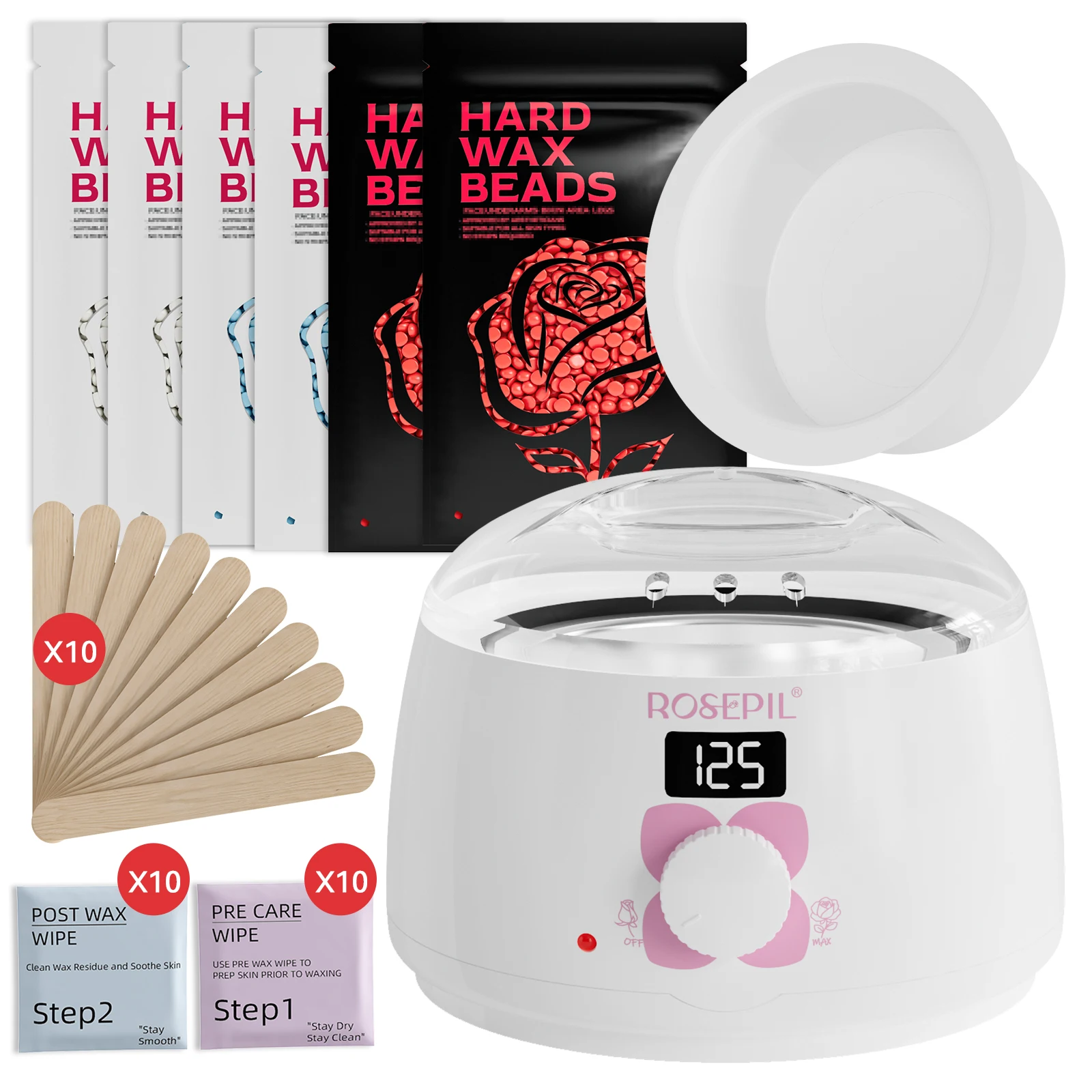 rosepil-kit-calentador-de-cera-premium-de-38-piezas-con-olla-de-silicona-de-450ml-y-6-bolsas-de-cera-en-perlas-suave-de-baja-irritacion-para-diferentes-Areas-del-cuerpo