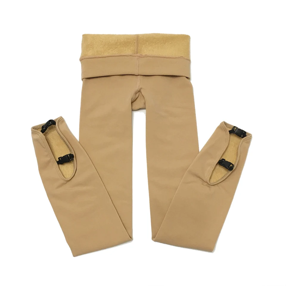 Pattinaggio di figura collant pantaloni da Skate da ghiaccio calzini collant body termico pantaloni lunghi da Skate da ghiaccio per bambini con