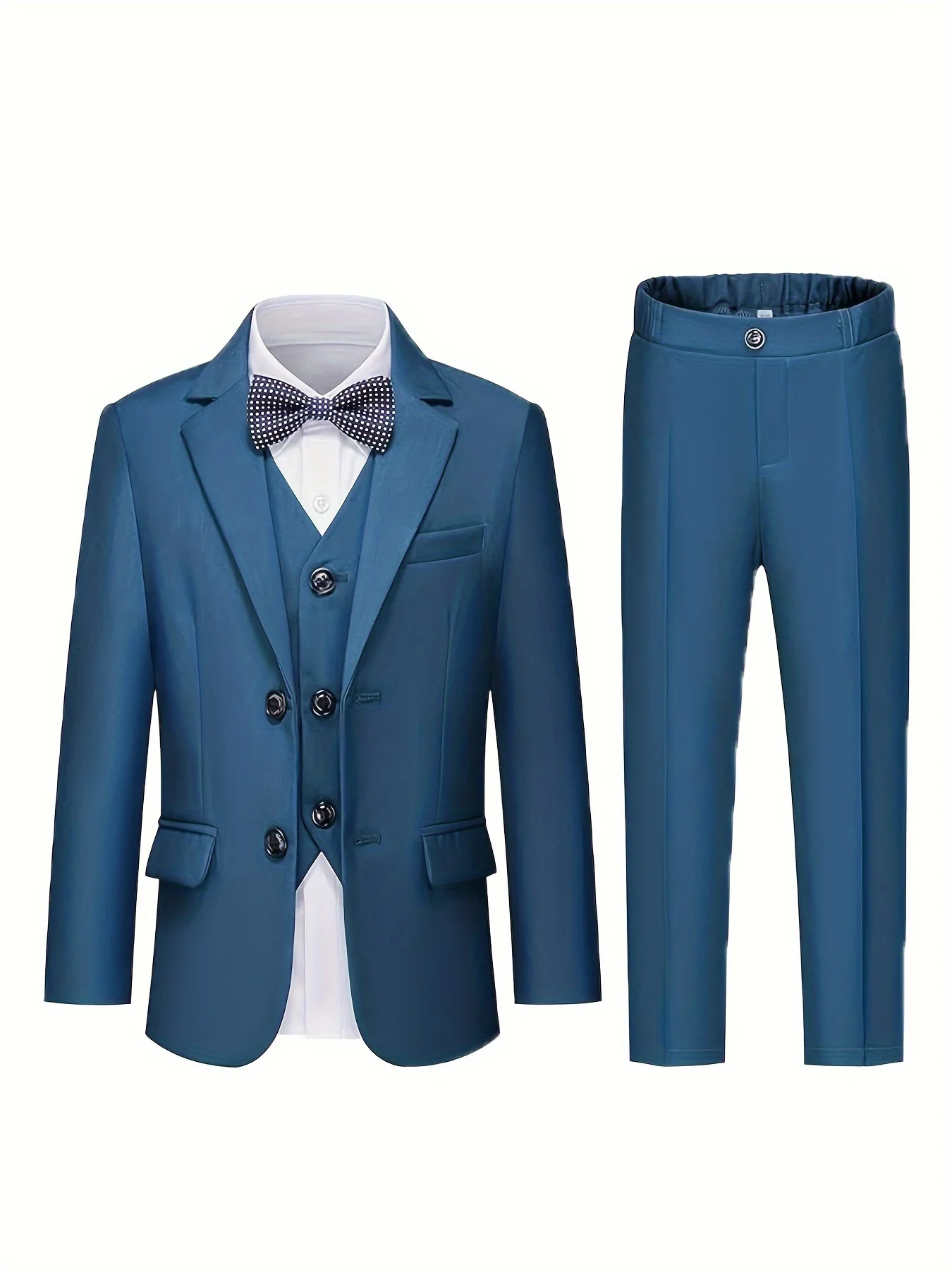 

Мужская детская зеленая, синяя куртка из 4 предметов, жилет, брюки, костюм с галстуком-бабочкой для фотосессии, платье для свадебной вечеринки для мальчиков, детский костюм для выступлений