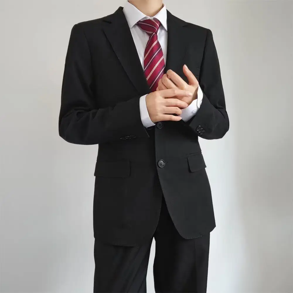 

Extended Length Tailored Suit Jaet Premium Fabric Pr-Free omsmen Spring Autumn Faionable Busin Stand Fit