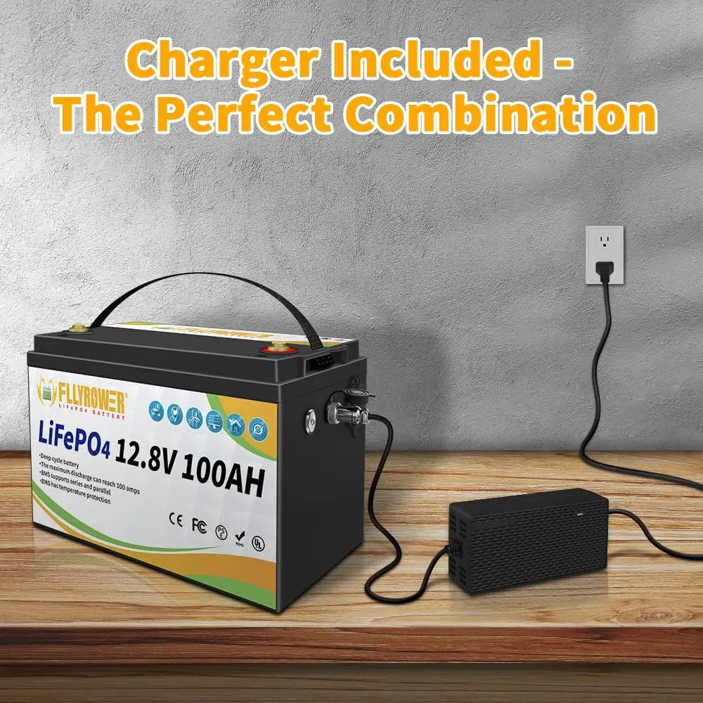 DHL Free Iron Phosphate Energy Storage Battery 12.8V 80Ah 100Ah 120Ah 200Ah 320Ah LiFePO4 Battery Pack With BMS