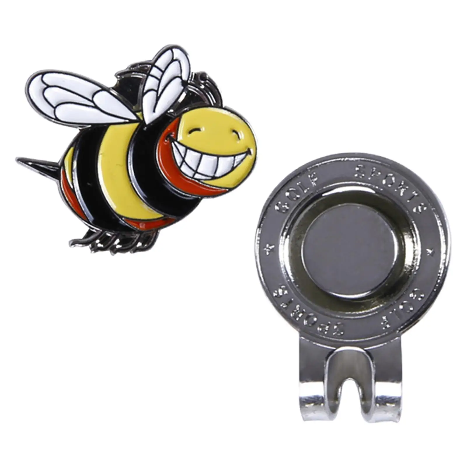 Golf Hat Clip with Magnetic Ball Marker Alloy Cap Visor Attachment Putting Alignment Aid for Practice Greens