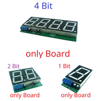 DC 12V 24V 1.8 inch 1-4 Bit ASCII Characters Letters Display Module with DIN shell RS485 Modbus RTU PLC Digital Tube LED Board