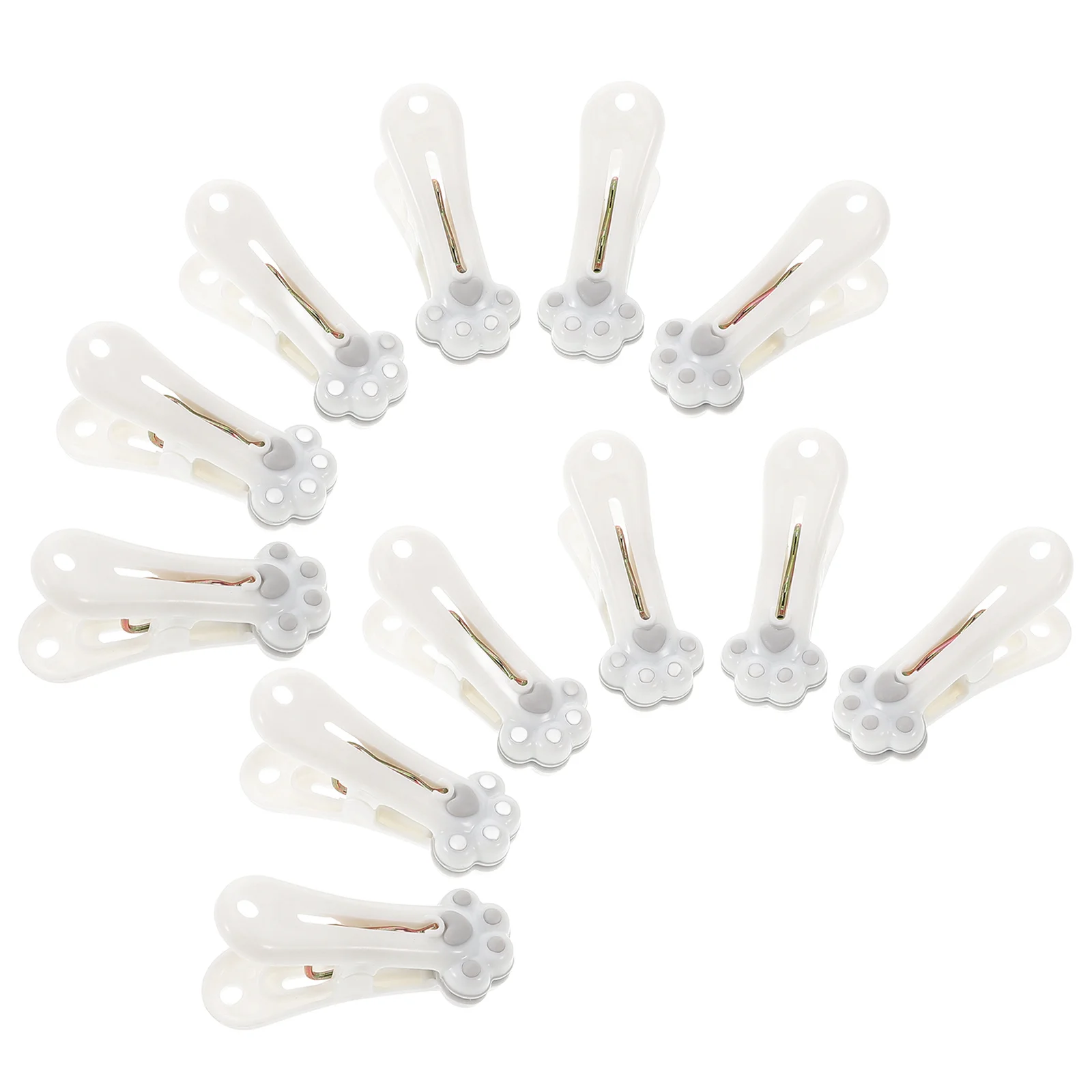

12pcs Clothes Plastic Heavy Duty Windproof No Mark Laundry Clips For Socks Shirts Hanging Grip Holder Clamp Utility Clips Medium