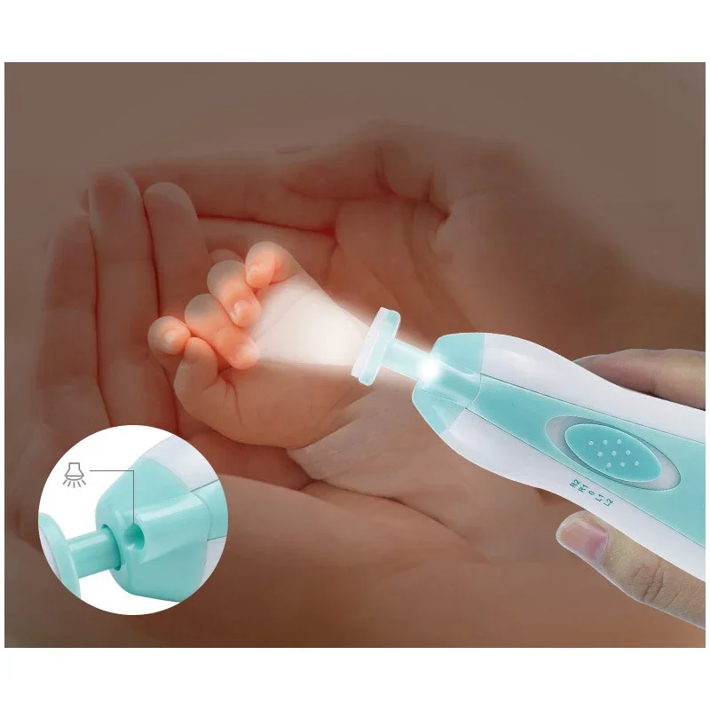 Baby Nail Clippers With Light, Baby Nail Kit, Safe Electric Baby Nail Trimmer For Newborn Toddler Fingernails And Toes