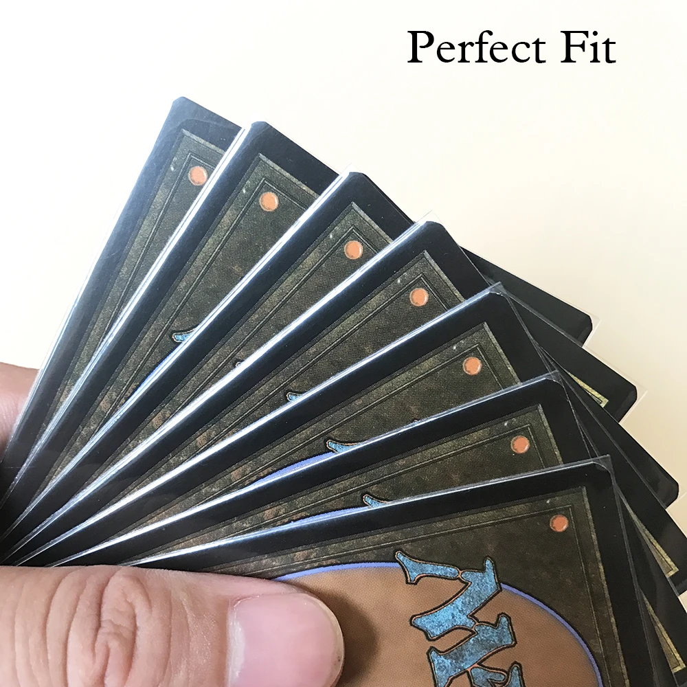 100PC/Lot Acid Free Transparent Perfect Size Fit Cards Sleeve Deck Protector for MGT Magical/PKM/STAR REALMS 64.5x89mm