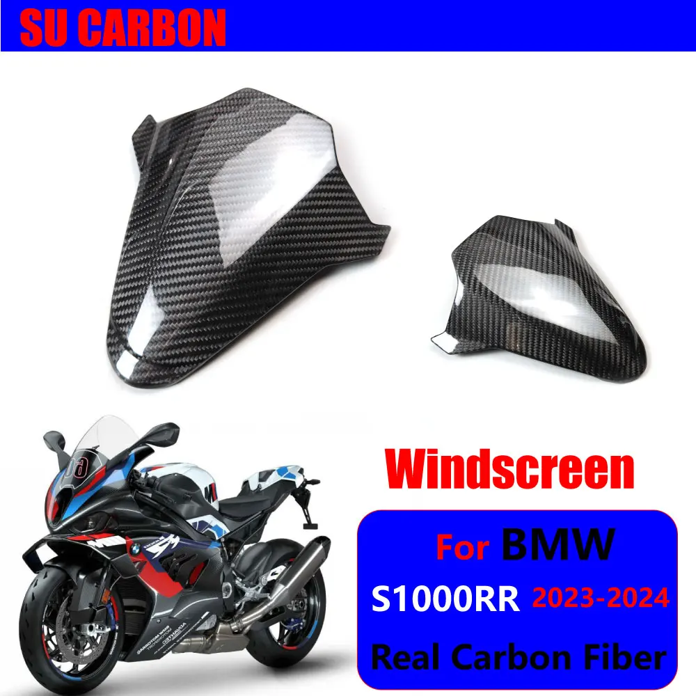 

For BMW S1000RR 2019-2023 2024 Motorcycle Accessories Real Carbon Fiber in Windscreen Fairing