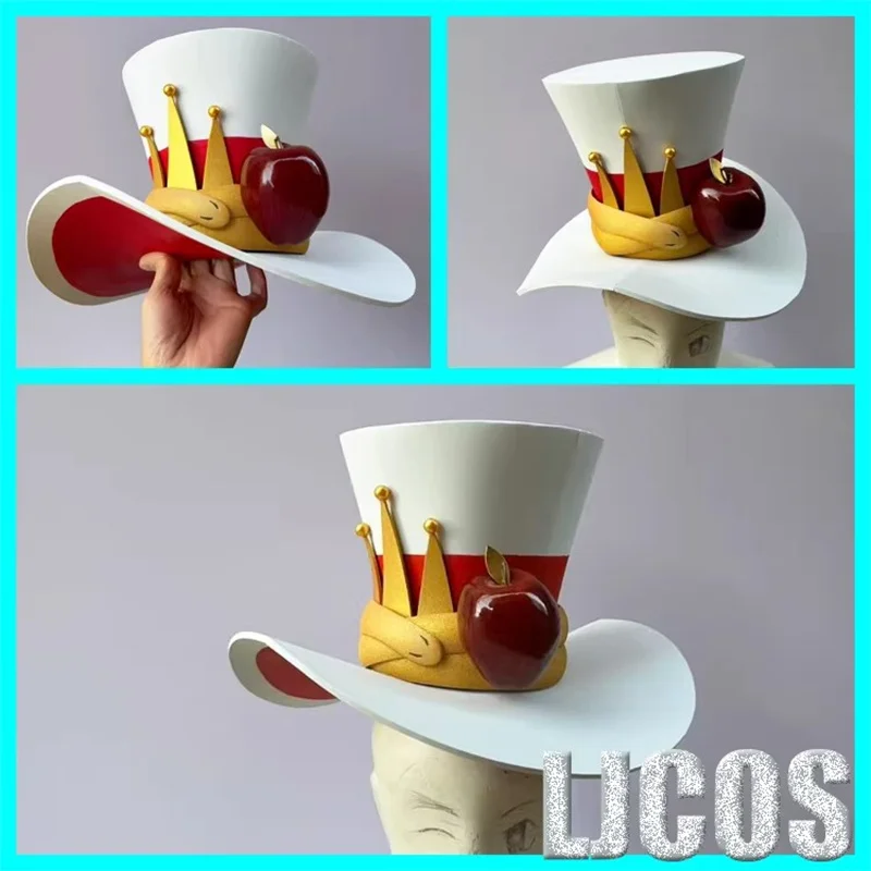 Game Hazbin Lucifer Morningstar Cosplay Hat Men Women Disguise Hats Outfits Halloween Carnival Suit