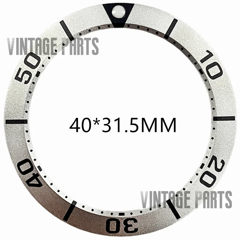 40*31.5Mm aluminum ocean flat bezel insert fit for seiko watch