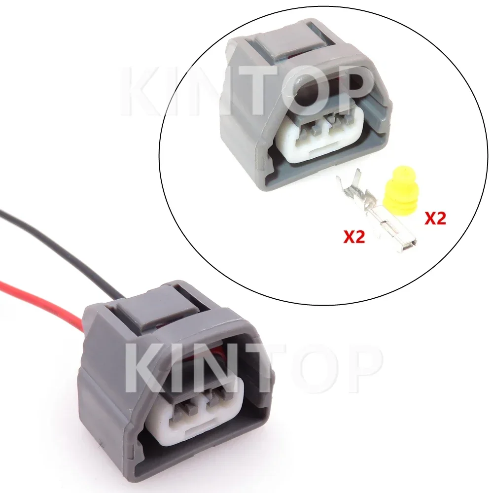 

1 Set 2 Pins Automobile Male Female Plug Car Electrical Socket With Wires 7283-7026-30 AC Assembly Waterproof Sealed Connector