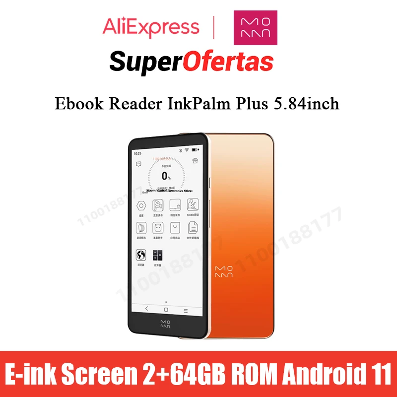 전자책 PDF를 위한 최고의 선택: Moaan Plus Ebook Reader InkPalm 5.84 인치 E-ink 스크린 전자책 태블릿
