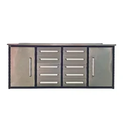 Movable Metal Stainless Steel Workbench Tool Cabinet Storage for Workshop Could bear more than 50KG