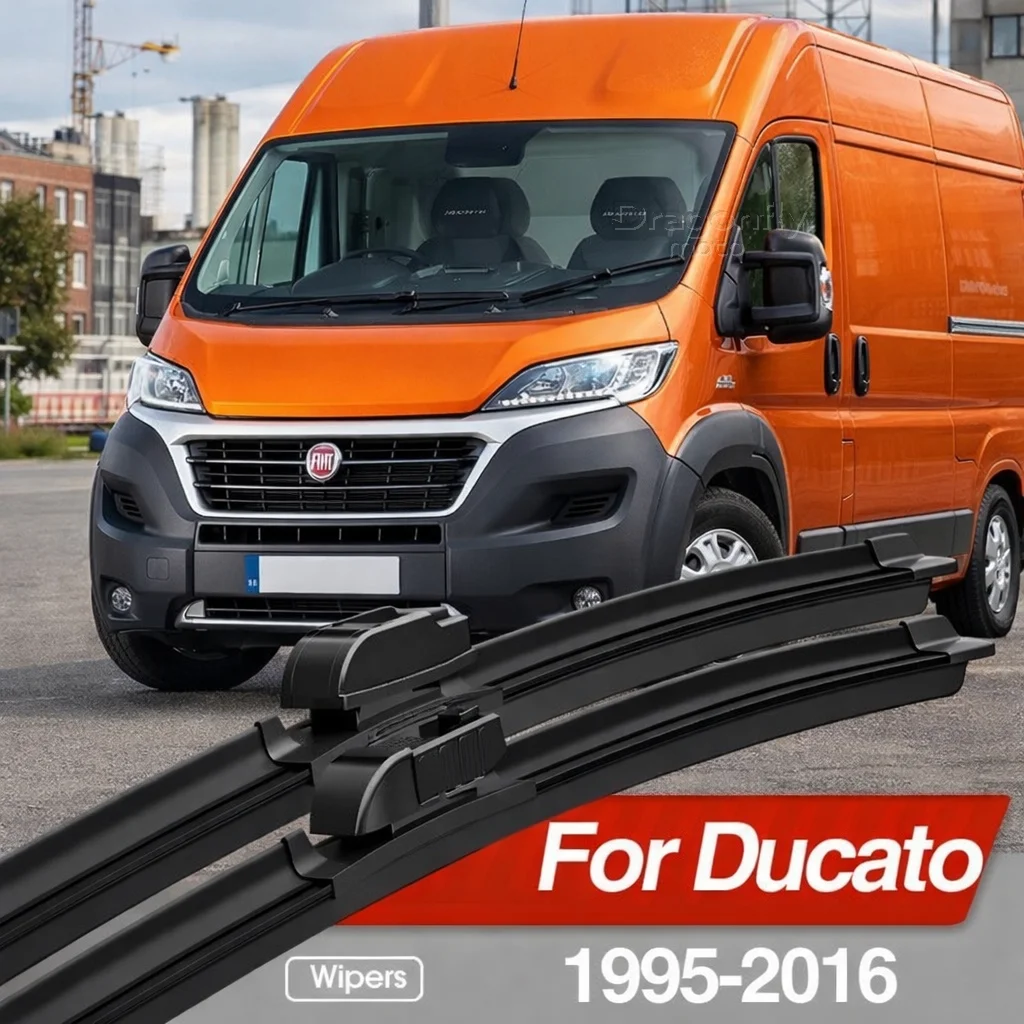 

Для Fiat Ducato 1995-2016: Комплект из 2 щеток стеклоочистителя лобового стекла, аксессуары для окон 1996, 2000, 2009, 2010, 2011, 2013, 2015 годов выпуска