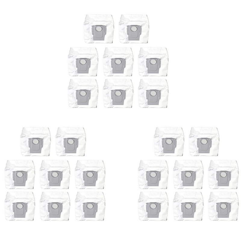 

24Pcs Dust Bag For Xiaomi Roborock S7 Maxv Ultra Q5+ Q7+ Q7 Max+ T8 Robot Vacuum Cleaner Dust Bin Spare Parts