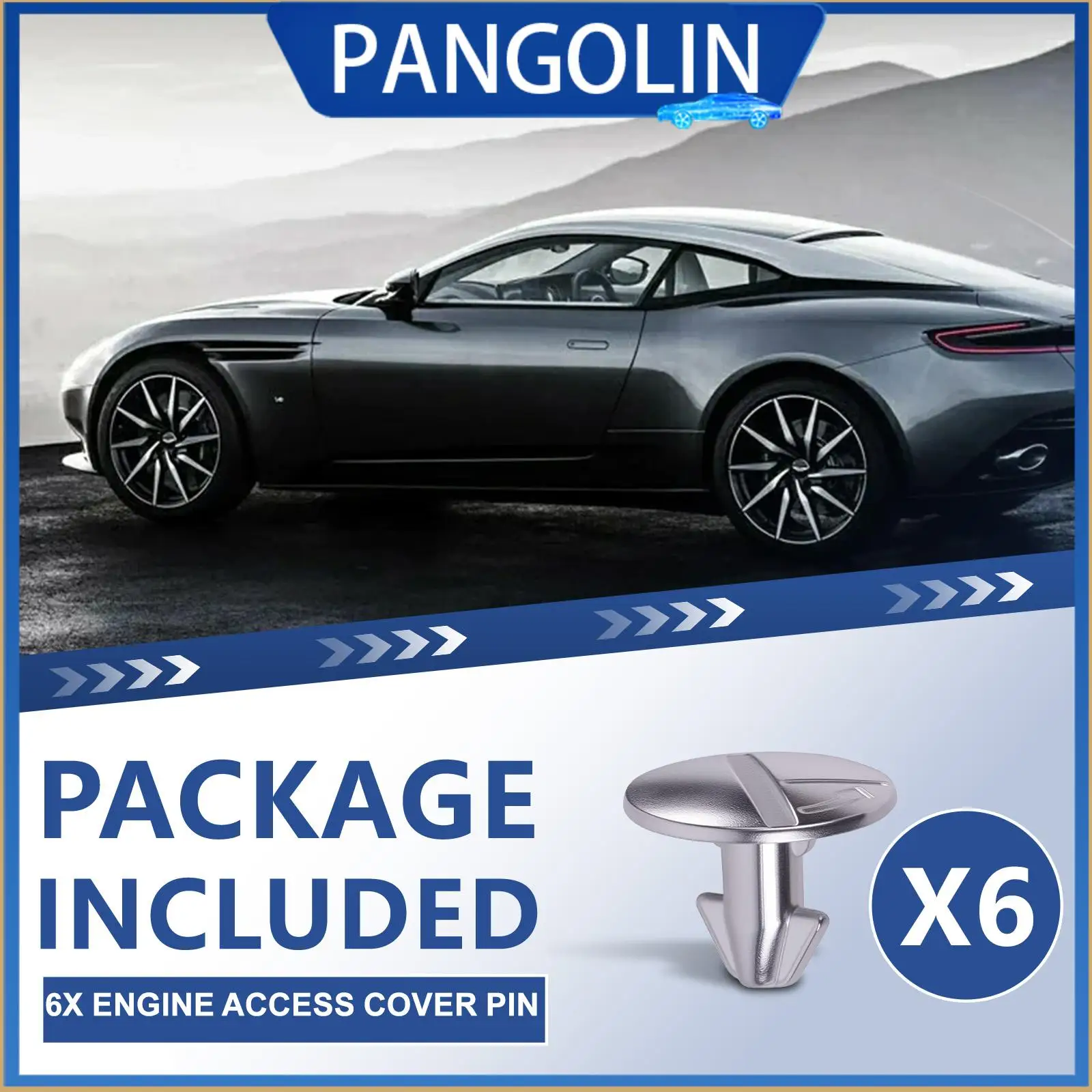 

PANGOLIN 6PCS Engine Access Cover Pin Screw 90674TY2A01 for Honda Accord Civic CRV Odyssey 2003 2023 Fastener Clip Retainer