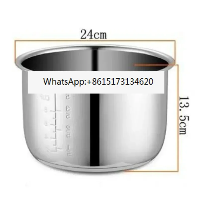 5L Electric pressure cooker liner inner bowls multicooker bowl stainless steel tank for cooking soup porridge