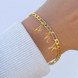 Ciondoli personalizzati per bracciale iniziale per gioielli cuore in acciaio inossidabile A-Z ciondolo alfabeto iniziali fai da te nome braccialetto regalo di compleanno