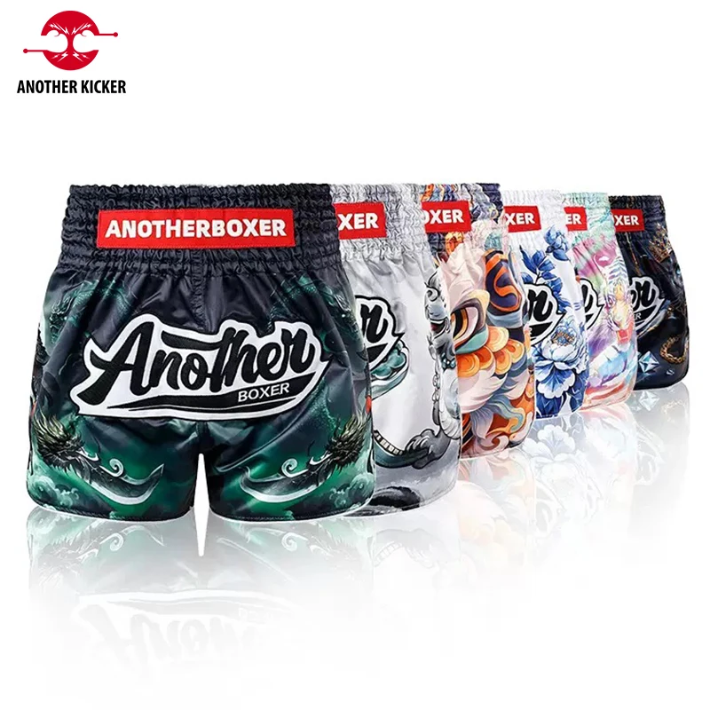 

Thai Boxing Pants Premium Muay Thai Shorts Men Women Youth BJJ MMA Training Shorts Quick-Dry Fitness Workout Kickboxing Trunks