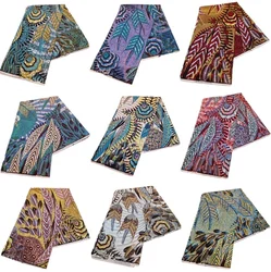 Hot Sale African Wax Fabric Cotton Material Nigerian Ankara Block Prints Batik High Quality Sewing Cloth 6yards