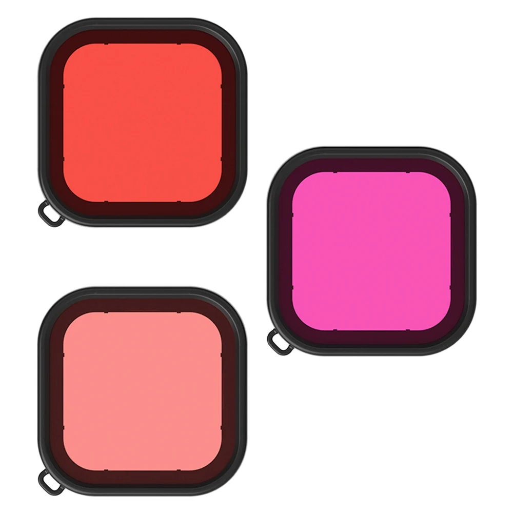 

3pcs Diving Underwater Camera Accessories Dive Lens Filter For Freshwater Seawater Photography Color Correction Pool