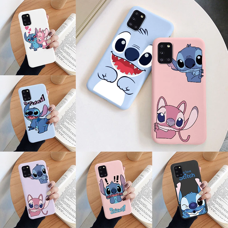 Lilo Stitch Phone Case For Samsung Galaxy A31 A41 Camera Protect Soft Cover Silicone Cute Cartoon Funda For Samsung A 31 Coque