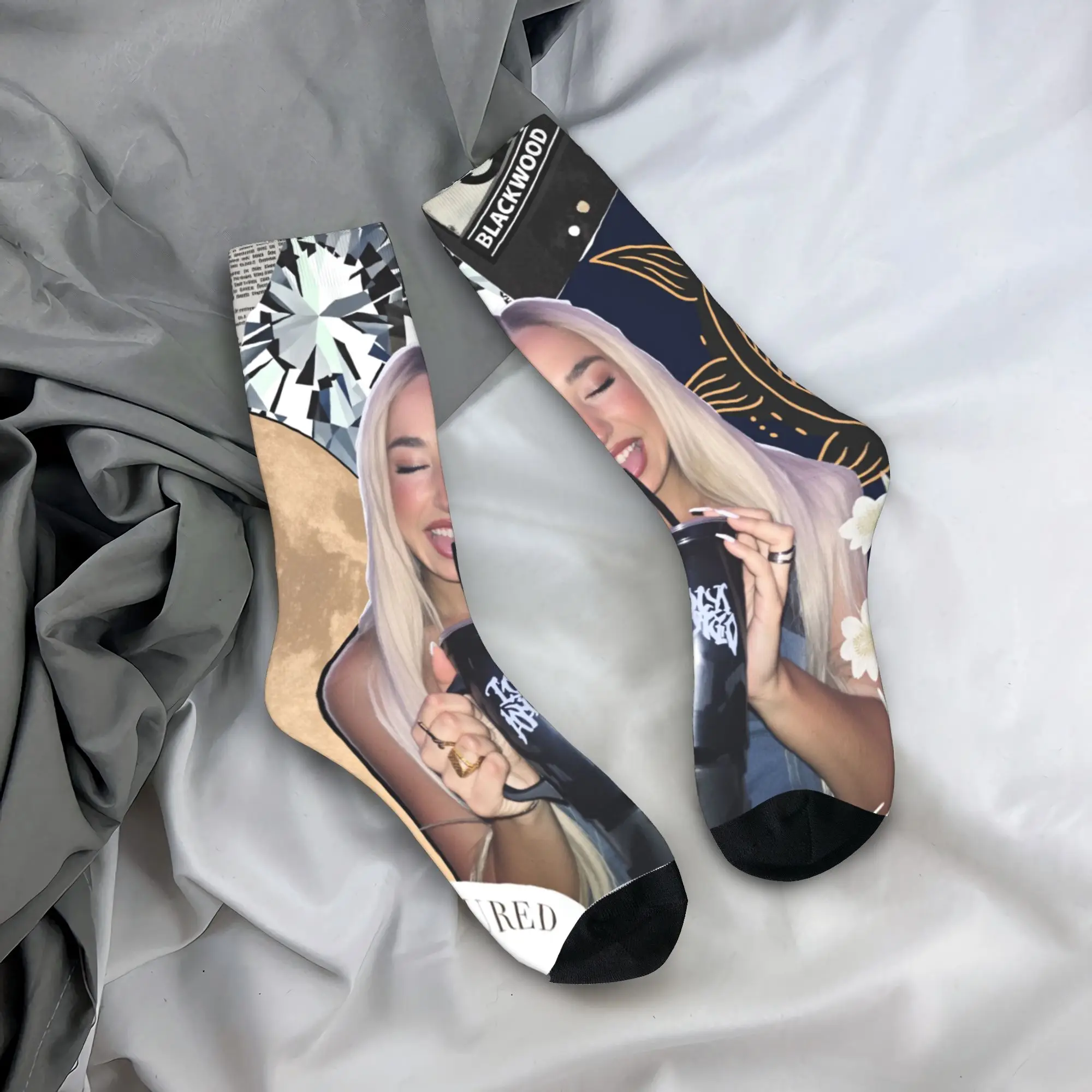 

L-Lolas I-Indigos чулки женские и мужские носки средние мягкие забавные носки зимние нескользящие носки для скейтборда с принтом подарок