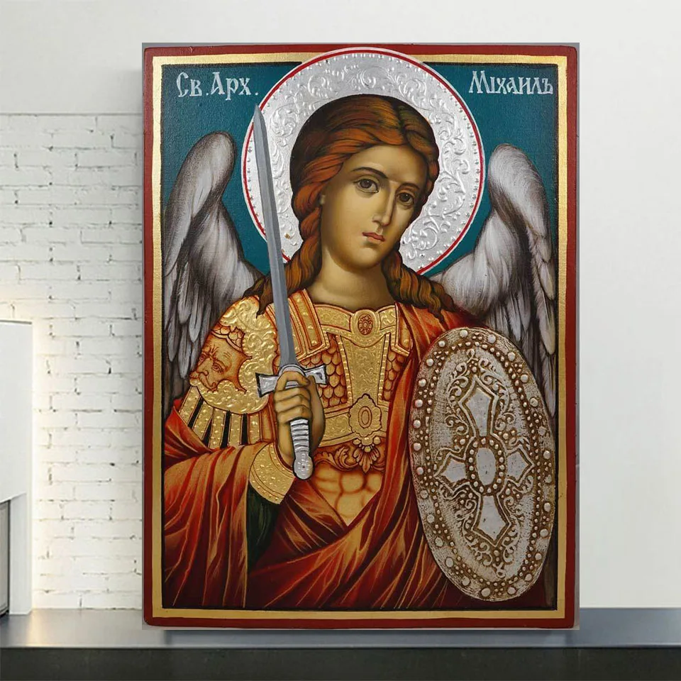 Diamond Painting Archangel Michael Orthodox icon 5D Diy Diamond embroidery Picture Mosaic New Arrival Religion Home Decoration