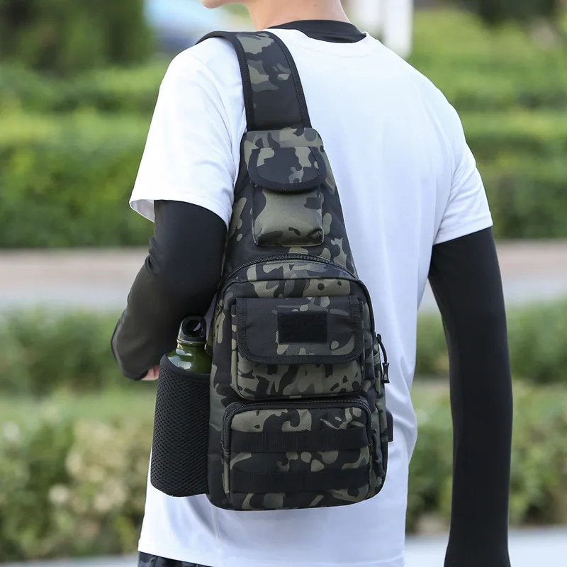 

Seiko De-printing Tactical Vest Chest Hang Multi-function Outdoor Mobile Chest Hang Bag Vest Bag Lure Bag