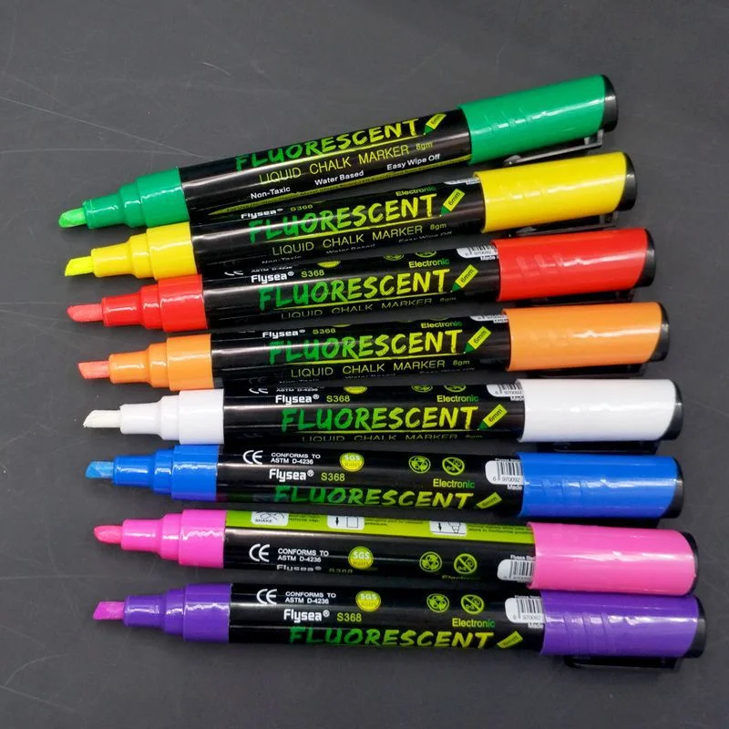 LED Highlighter Marks Pen 8 Colors Options Queen Bee Marker Pen Honeybee Bevel Nib Marking Paintbrush Beekeeping Supplies