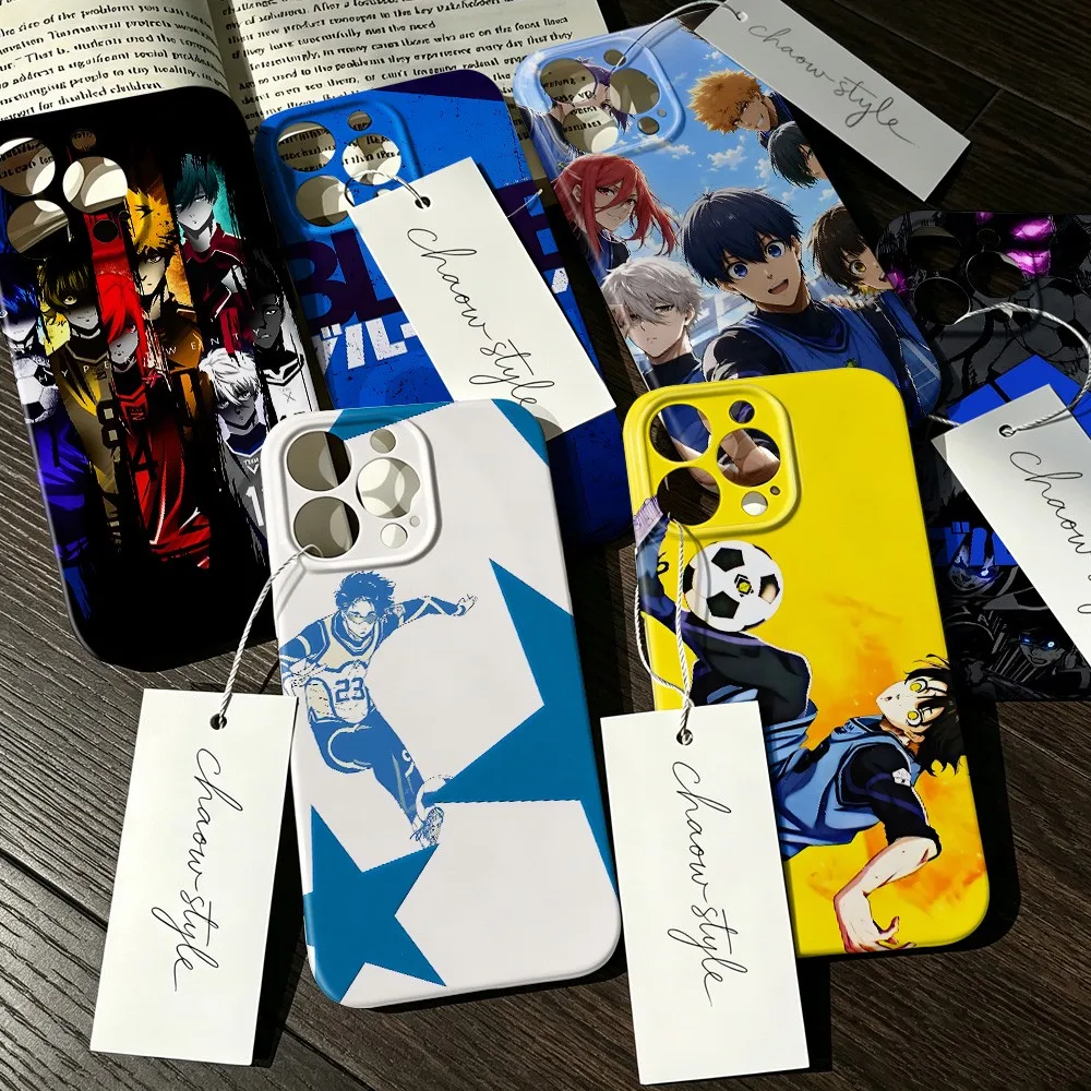 Anime Blue Locks Phone Case for Samsung Galaxy S20 S21 S22 S23 S24 S25 S26 FE Plus Ultra 4G 5G Glossy Film Hard PC Cover