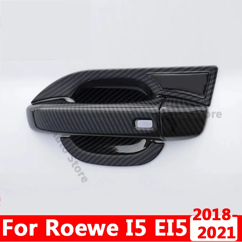 For Roewe I5 EI5 2018-2021 Car Door Handle Cover Body Pull Bowl Frame Chrome Exterior Decoration Cover Accessories