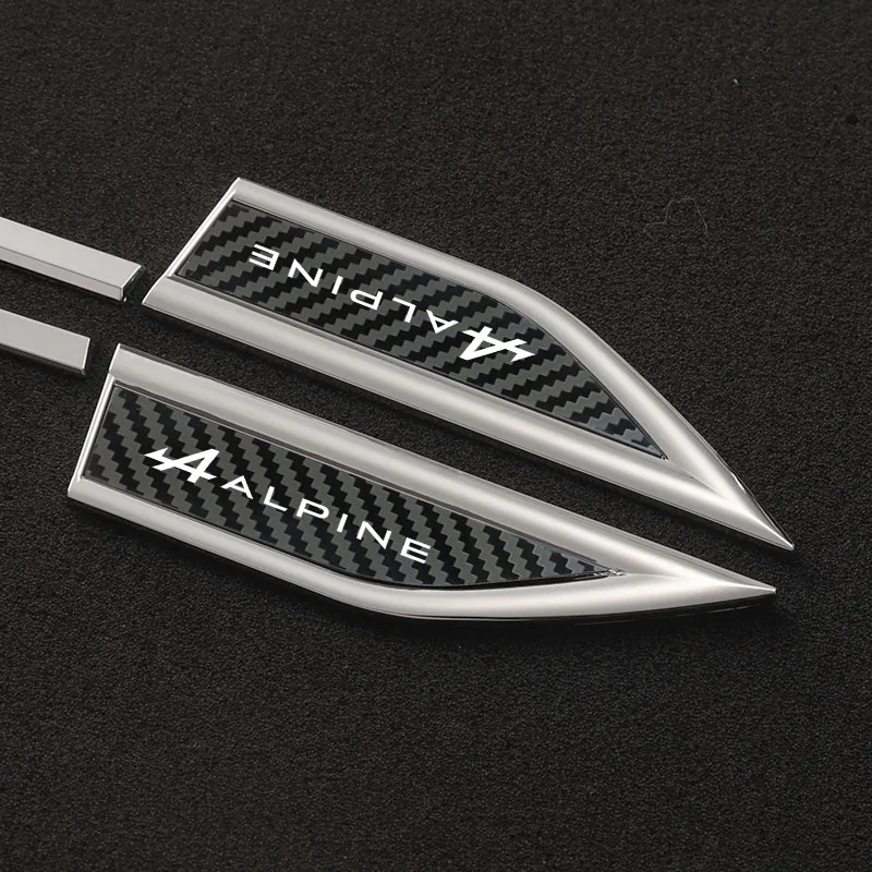 2 قطعة شارات السيارة الجانب الباب الجسم الحاجز ملصقات سكين شارات الديكور لملحقات جبال الألب #5